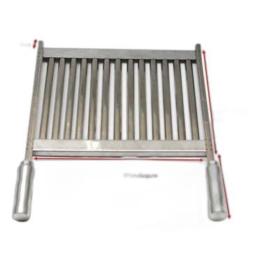 Imagem de Grelha Uruguaia Inox Parrilha Churrasco 67X40Cm Premoldada