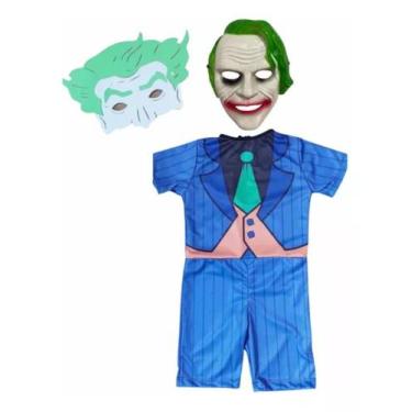Imagem de Fantasia Roupa Infantil Coringa 2 Máscaras - SGB Modas e Variedades, P