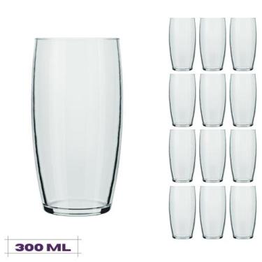 Imagem de Jogo 12 Copos Chiques 300ml Oca Drinks Vidro Mesa Posta - NADIR FIGUEI