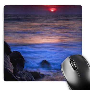 Imagem de 3dRose Mouse pad LLC 20 x 20 x 0,63 cm, capa pode pôr do sol reflexão na praia, galeria Jaynes (mp_92452_1)