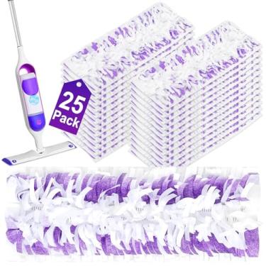 Imagem de Refil de esfregão elétrico para esfregão Swiffer Power, compatível com refis de esfregão Swiffer Power de substituição, refis descartáveis para limpeza de piso em várias superfícies, 25 peças