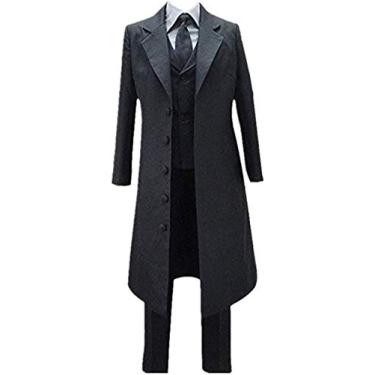 Imagem de Fate Zero Assassin Cosplay Emiya Kiritsugu Cosplay Fantasia de Halloween Conjunto Completo, Fantasias, Male L