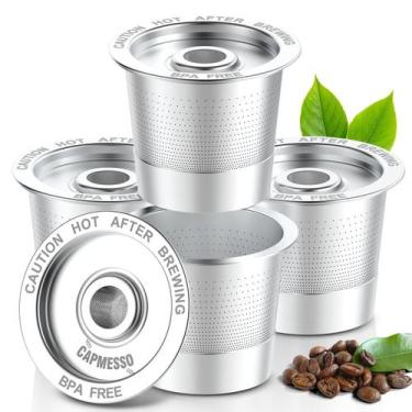Imagem de Cápsulas de Café Reutilizáveis CAPMESSO para Keurig 1.0 - Pacote com 4