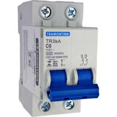 Imagem de Disjuntor Tramontina ''Din'' Bipolar 6A. C - TRAMONTINA ELETRIK