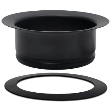 Imagem de Flange de descarte de lixo para pia de cozinha FLG-MTBLK com selo FLG-Seal para eliminação de lixo sem massa Acessório de vedação de pia de borracha adequado para trituradores de lixo InSinKerator