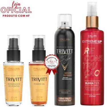 Imagem de Fluido Blinda Fios+Brilho Intenso+Reparador+PowerOil Trivitt - Itallia