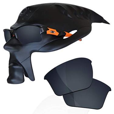 Imagem de RockShell Lentes polarizadas de reposição para óculos de sol Oakley Flak Jacket XLJ - Preto metálico