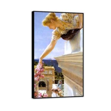 Imagem de Impressão preta emoldurada God Speed! por Lawrence Alma Tadema Prints, reprodução de pintura a óleo, impressão giclée em tela, arte de parede pronta para pendurar para decoração de quarto de casa. 50