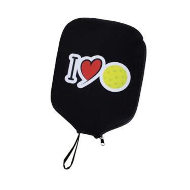 Imagem de Dynwave Pickleball Paddle Capa Só bolsa Pickleball Racket Sleeve Racket Protector com caixa de armazenamento de alça Case à prova d'água, Vermelho Amarelo