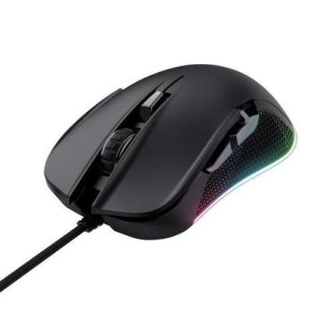 Imagem de Mouse Gamer Trust Ybar Rgb 7200dpi 6 Botoes Cor Preto - GX Trust
