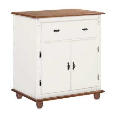 Imagem de Balcão Buffet Florença 2 Portas 1 Gaveta Pés Torneados em Madeira - Ma