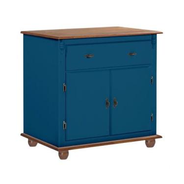 Imagem de Balcão Buffet Florença 2 Portas 1 Gaveta Pés Torneados em Madeira - Ma