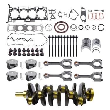 Imagem de SUSUCAR Kit de revisão de reconstrução do motor com virabrequim, conjunto de juntas de cabeça, pistão, biela para Kia Sportage Hyundai Sonata Santa Fe Sport 2.4L G4KJ