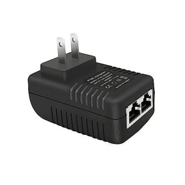 Imagem de MTDZKJG Adaptador Injetor Poe De 48 V 0,5 A, 2 Portas De Alimentação Passiva, Alimentação Compatível Com Ieee 802.3Af, 10/100 Mbps, Com Plugue De Parede Dos Eua, Alimentação Via Ethernet Para Câmer