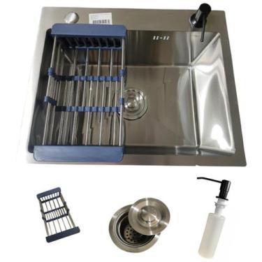 Imagem de Cuba Gourmet 50x40cm Aço Inox 304 Pia Cozinha Completa  - Moreira Impo