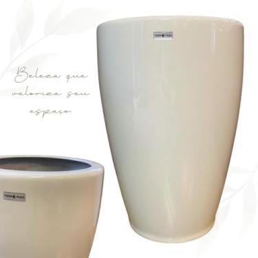 Imagem de Vaso Decorativo Fibra de Vidro 80cm – Elegante, Brilhoso, Resistente e Grande