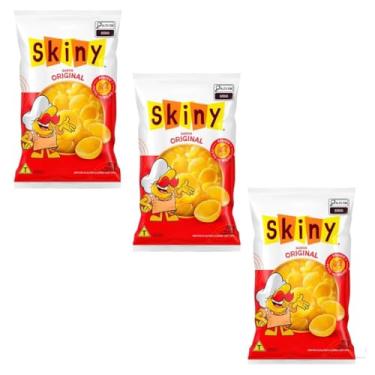 Imagem de Kit 40 Salgadinho Skiny 35g Sabor Natural clássico de milho