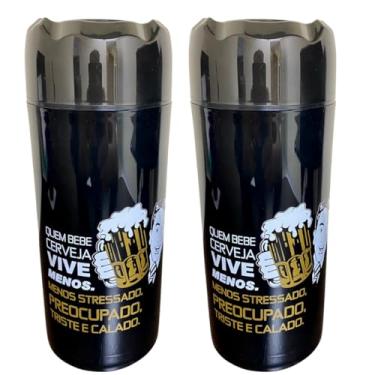 Imagem de 2 Suporte Cerveja Porta Litrão Garrafa 1 Litro Térmico Personalização Marcas Bares