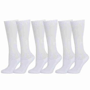 Imagem de Kit 3 Meião Kanxa de Futebol Infantil 28/32, Branco