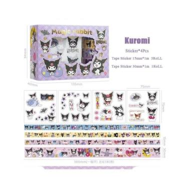 Imagem de Bonito Sanrio Hello Kitty Kuromi My Melody Pompompurin Rolo De Adesivo