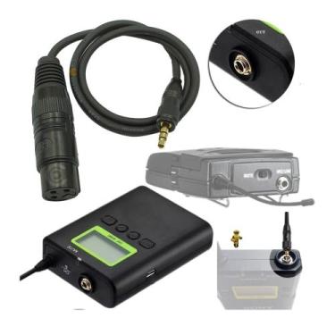 Imagem de Kit Com 03 Cabos Montado P2 Com Rosca Com Femea de Linha 1M Cada Broad