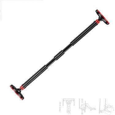 Imagem de Barra De Puxar Para Porta Sem Parafusos, Barra De Queixo De Largura Ajustável Com Trava De Segurança & Tapete Ti-slip Para Ginástica Em Casa Exercício De Fitness Treinamento De Fo, A140~180CM