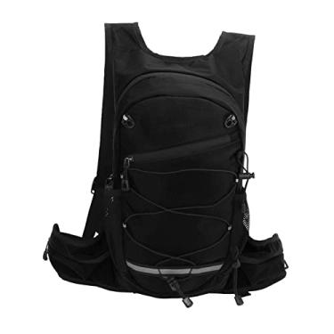 Imagem de Mochila de bicicleta Torda a água dobrável Backpack de hidratação de bicicleta de nylon de nylon para caminhada de ciclismo ao ar livre (Preto)