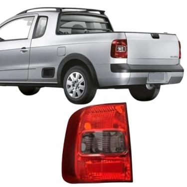 Imagem de Lanterna Traseira Saveiro Cross G5 2009 Até 2013 Le Ré Fumê claro Sem Neblina