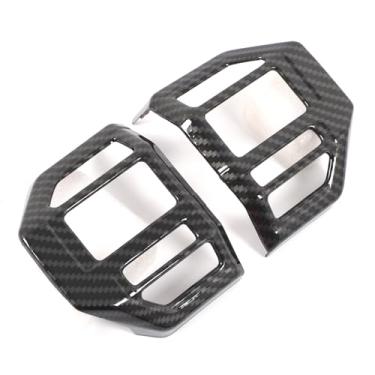 Imagem de Heutamo Acabamento da tampa do botão lateral do motorista do painel compatível com Toyota Land Cruiser Prado 250 J250 LC250 2024 2025, acessórios interiores de piano preto, 2 peças