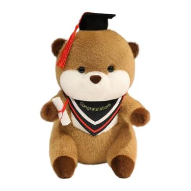 Imagem de Animal de Pelúcia de Formatura - Bichinho De Lontras Animadas De Abraço Decorativo | de Animal de Pelúcia com Chapéu e Diploma para Decoração de Quarto Aniversário Dia dos Namorados Festa de Natal