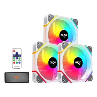 Imagem de Cooler Fan para Gabinete Aigo AM12 Pro RGB 3 em 1