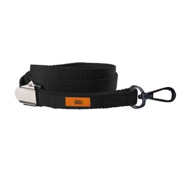 Imagem de Guia Preta 50cm Nylon - Lanca Bicho - Lança Bicho