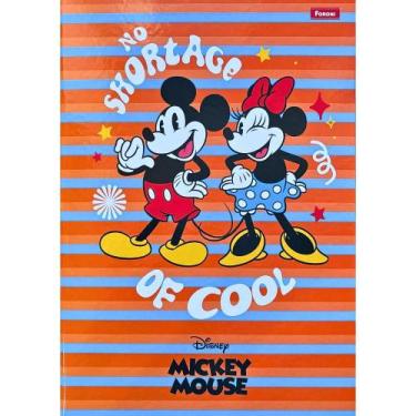 Imagem de Caderno Brochura Capa Dura Universitário Mickey Vintage 80 Folhas FORO