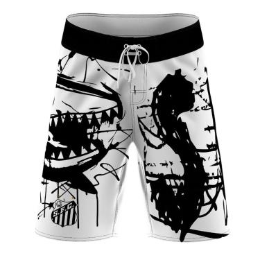 Imagem de Bermuda | Short do Santos Peixe Tactel Elastano - Peixe Devorador - Oficial