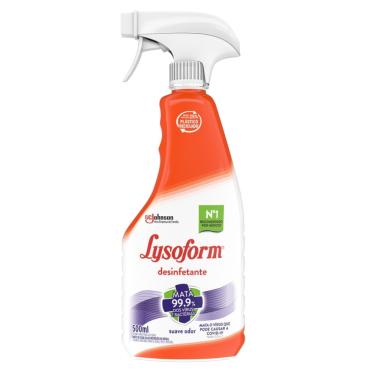 Imagem de Desinfetante Spray Lysoform Suave Odor 500ml