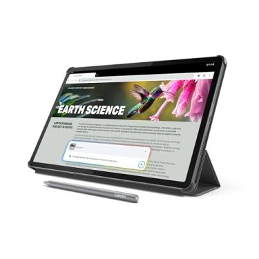 Imagem de Lenovo Idea Tab Pro com Google Gemini - Tablet estudante - Tela LCD 3K de 12,7 polegadas - 8 GB de memória - 128 GB de armazenamento - MediaTek Dimensity 8300 - Inclui caneta e capa fólio