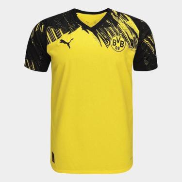 Imagem de Camisa Borussia Dortmund Home 25/26 s/n Torcedor Puma Masculina, Amare
