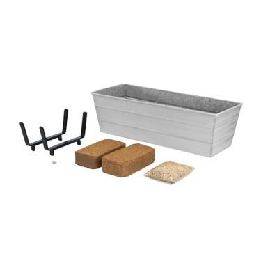 Imagem de Kit de cultivo de jardim Bloom Box, branco médio com suportes para grades de 2 x 6