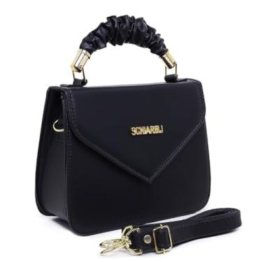 Imagem de Bolsa Feminina Transversal Pequena Maitê Ajustável (Preta)