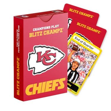 Imagem de Blitz Champz Kansas City Chiefs Card Game | Football Card Game (Ages 7+) | Fun Family Game | Party Game | Gifts for Football Fans | Card Game for Kids | Card Game for Adults (Kansas City Chiefs)