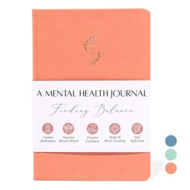 Imagem de LIFTINSPIRE CO. FINDING BALANCE Mental Health Journal – 6-Month Daily Journal with Prompts for Mindfulness, Self-Care & Healing – Anxiety & Depression Relief – Rose Hardcover