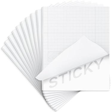 Imagem de Golden State Art, Placas de espuma branca autoadesivas de um lado 28 x 35,5 cm, pacote com 10 placas de espuma autoadesivas, leves e resistentes para projetos, imagens, decorações e exibição de