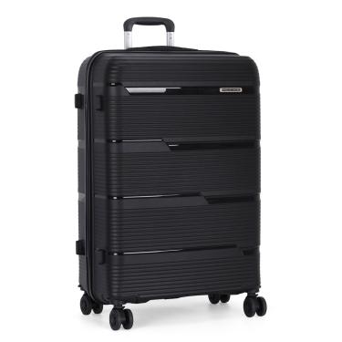 Imagem de Mala De Viagem P De Bordo Polo King Polipropileno Inquebrável, Preto