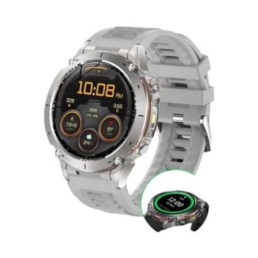 Imagem de Relógio Inteligente Masculino À Prova D'Água 10ATM Com GPS, Banda Dupl
