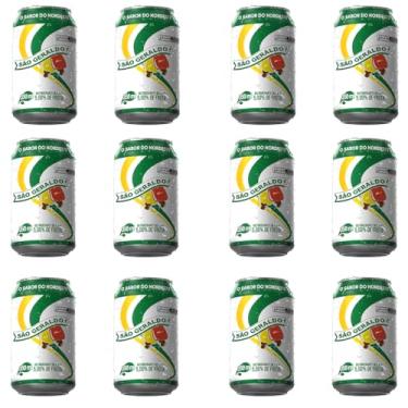 Imagem de Refrigerante de Caju São Geraldo 350ml Kit 12 Latas Cajuí­na