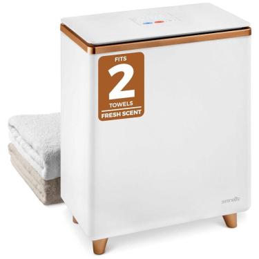 Imagem de Aquecedor de Toalha Elétrico Para 2 Toalhas Grandes com Fragrância Personalizada e Desligamento Automático, 110V SereneLife SLTLR150