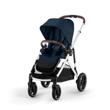 Imagem de Carrinho de Bebê Duplo Modular com Mais de 20 Configurações e Inclui Cesto de Compras Removível, Cybex Gazelle S, Azul