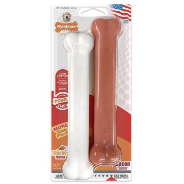Imagem de Brinquedo para mastigar Nylabone Power Chew Classic Bone para cães grandes