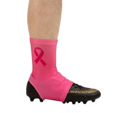 Imagem de Chuteira de futebol para jovens, capas de chuteira de conscientização do câncer de mama para jovens, capas de chuteira rosa para futebol presentes de câncer de mama para mulheres, chuteira para manter