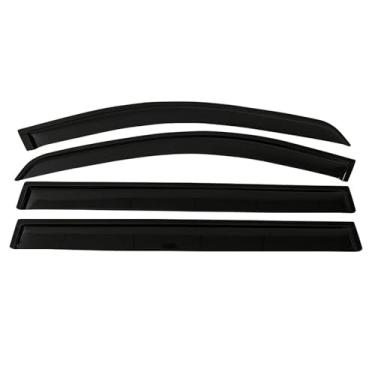 Imagem de GRJQRKHZ Defletor de janela lateral do carro para MERC&edes B&ENZ Gl-Class X164 2007-2012 Viseira de porta Weathershied proteção contra vento sol chuva protetores de janela lateral defletores de vento